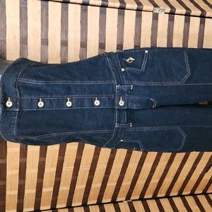 Baby Phat jean strapless capri jumpsuit